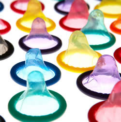 are condoms rubber